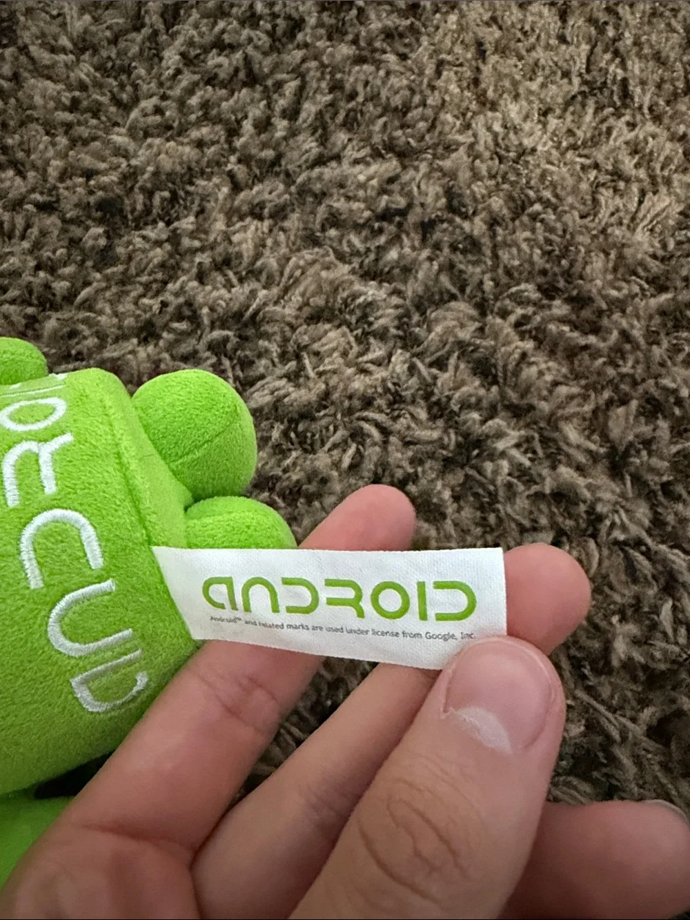 Android Green Plush Mascot